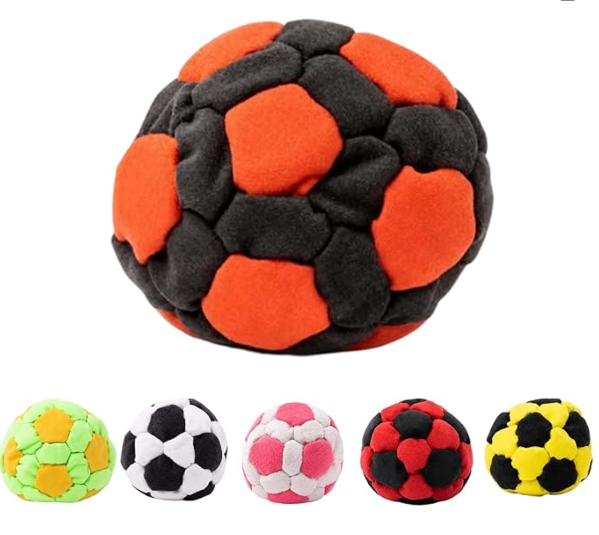 Dragonfly Footbag,32-Panel Hacky Sack Spiral Pellet Filled Footbag Ball, Soft Durable Soccer Style Kick Bag for Foot Coordination Training, Outdoor Play, Stress Relief Toy