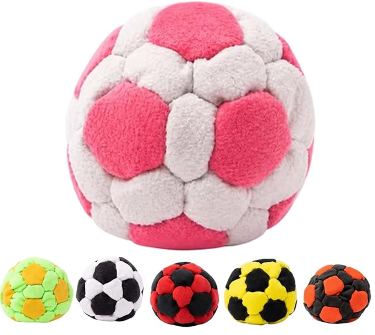 Dragonfly Footbag,32-Panel Hacky Sack Spiral Pellet Filled Footbag Ball, Soft Durable Soccer Style Kick Bag for Foot Coordination Training, Outdoor Play, Stress Relief Toy