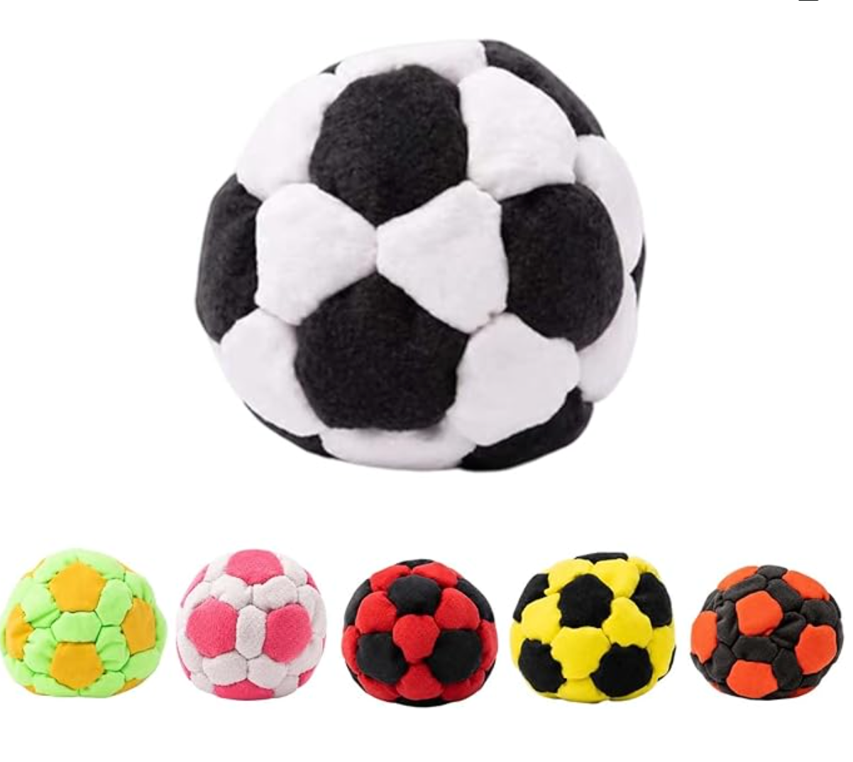 Dragonfly Footbag,32-Panel Hacky Sack Spiral Pellet Filled Footbag Ball, Soft Durable Soccer Style Kick Bag for Foot Coordination Training, Outdoor Play, Stress Relief Toy